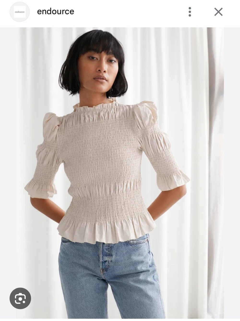 Smocked top